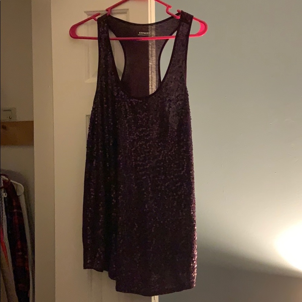 Sparkly/sequined party tank